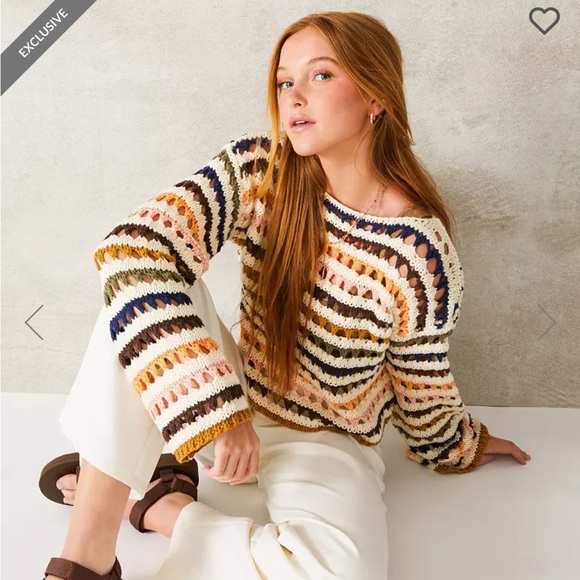 Buckle Tops - 33 coastal crochet sweater from buckle medium